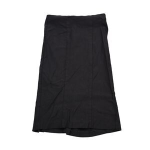 Imagenation Skirt Womens S Black A Line Knee Length Zip Flat Front